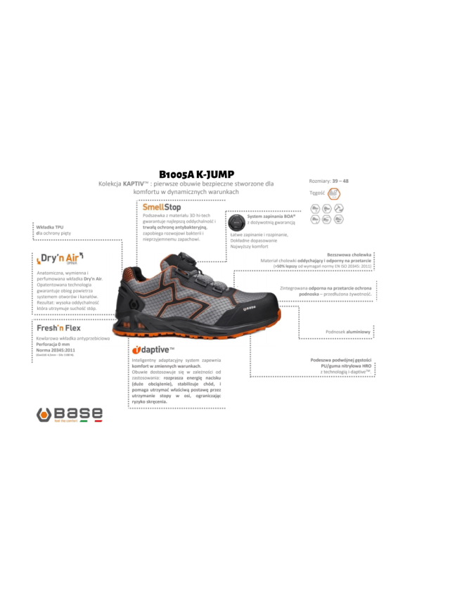 Ниски работни обувки BASE K-JUMP S1P