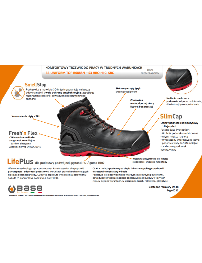 Работни обувки Base Be Uniform Top S3 SRC