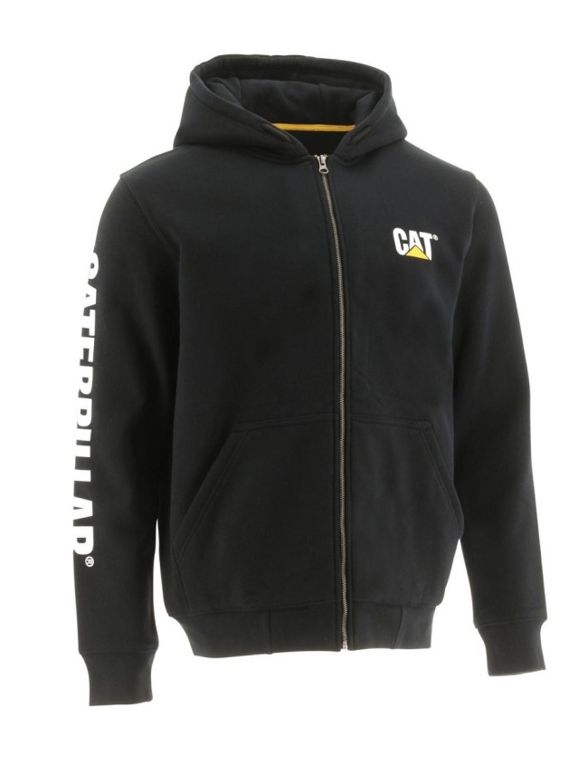 Работен суитшърт с качулка CAT Full Zip Hooded