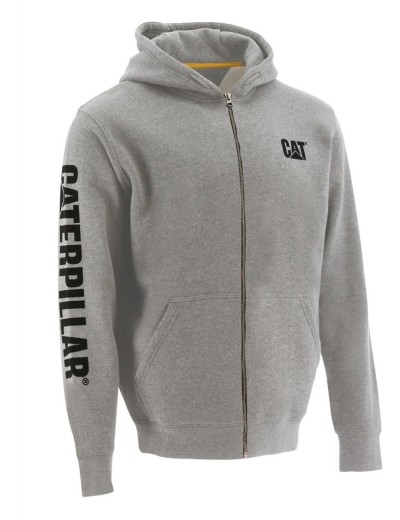 Работен суитшърт с качулка CAT Full Zip Hooded