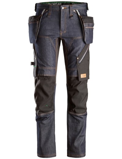 Работни панталони Snickers 6955 Denim FlexiWork+