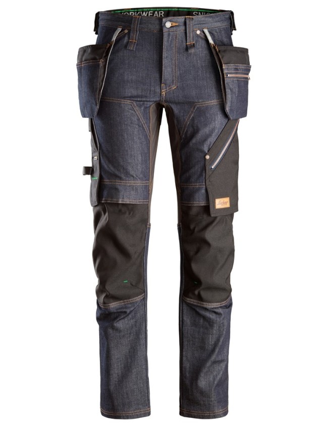 Работни панталони Snickers 6955 Denim FlexiWork+