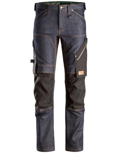 Работни панталони Snickers 6956 Denim FlexiWork+