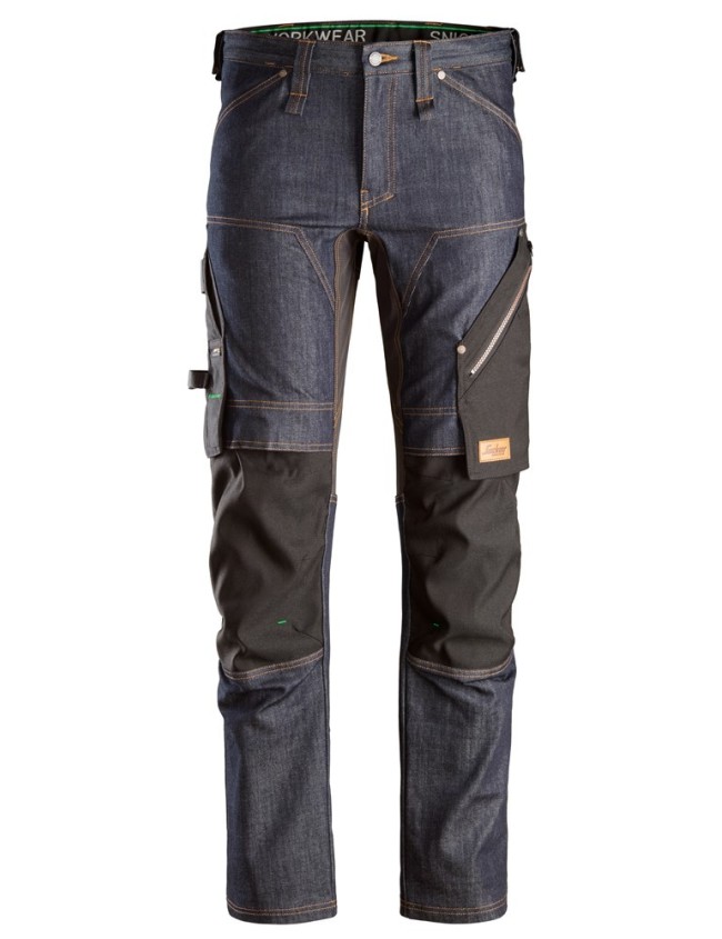 Работни панталони Snickers 6956 Denim FlexiWork+