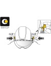 Очила за каска Petzl Vizir защитни Easyclip