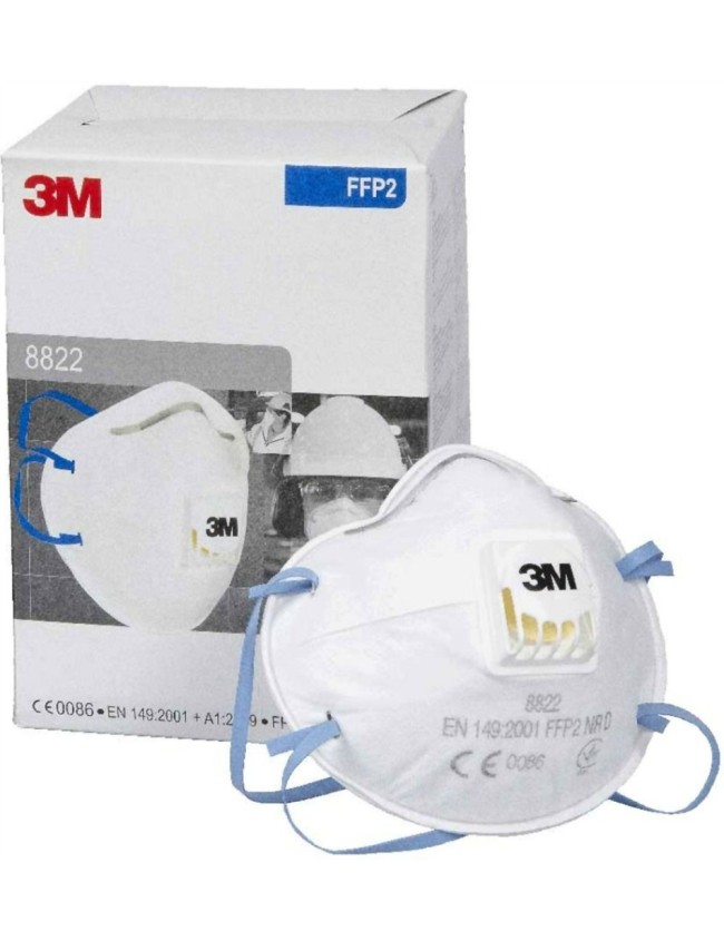Полумаска 3M 8822 FFP2 с клапан 10 бр.