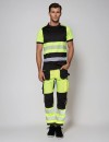 Сигнални работни панталони Bosafety Tension Plus