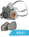 Полумаска 3M с филтри 3M 6059 ABEK1