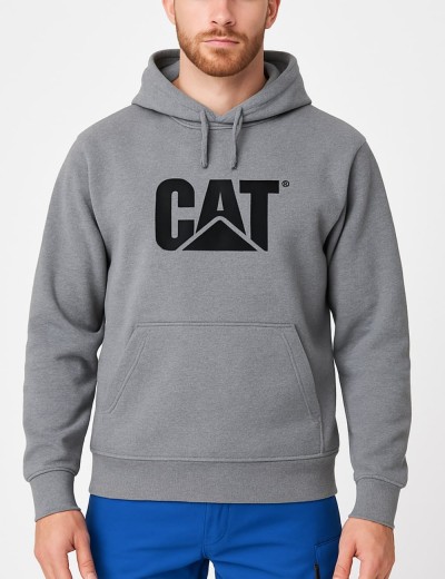 Суитшърт с качулка CAT Trademark logo