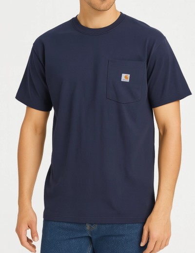 Тениска Carhartt K87 Heavyweight Pocket S/S