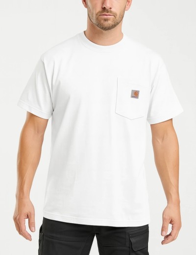Тениска Carhartt K87 Heavyweight Pocket S/S