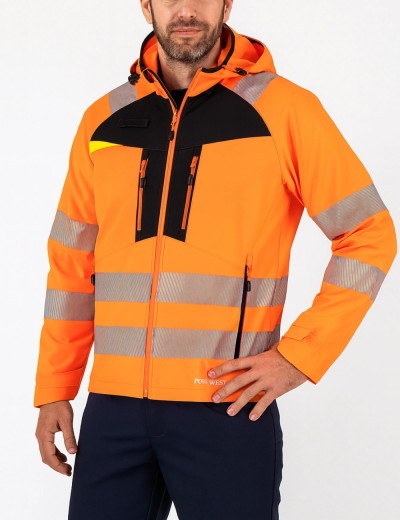 Сигнално softshell яке Portwest DX475