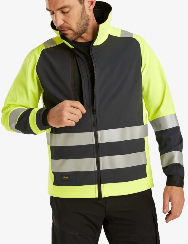Сигнално Softshell яке Snickers 1539