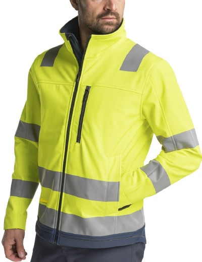 Сигнално Softshell яке Snickers 1230