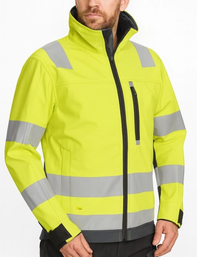 Сигнално Softshell яке Snickers 1230