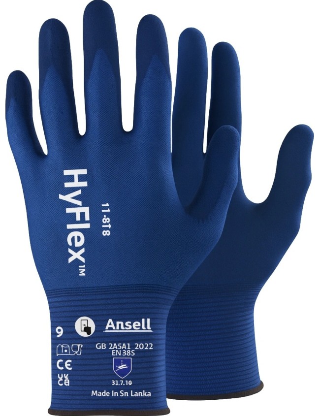 Работни ръкавици Ansell 11-818 HyFlex