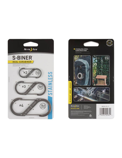 Карабинер Nite Ize S-Biner (стоманен) - 3 чифта