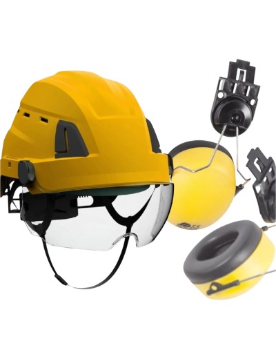 Защитна каска Protekt ATRA 40V с антифони
