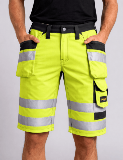 Къси работни панталони Snickers Workwear 3033 Hi-Vis