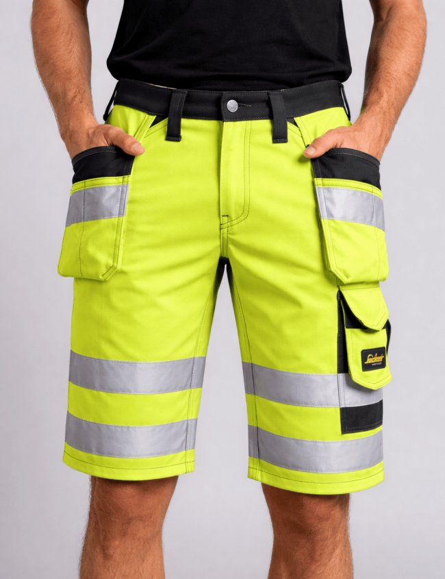 Къси работни панталони Snickers Workwear 3033 Hi-Vis