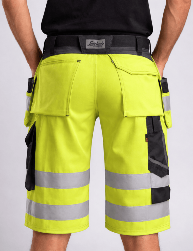 Къси работни панталони Snickers Workwear 3033 Hi-Vis