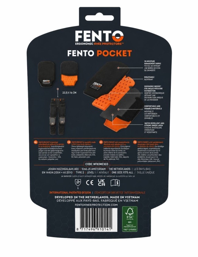 Наколенки FENTO POCKET F280100