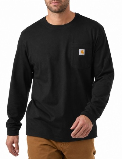 Работна тениска с дълъг ръкав Carhartt Midweight Pocket