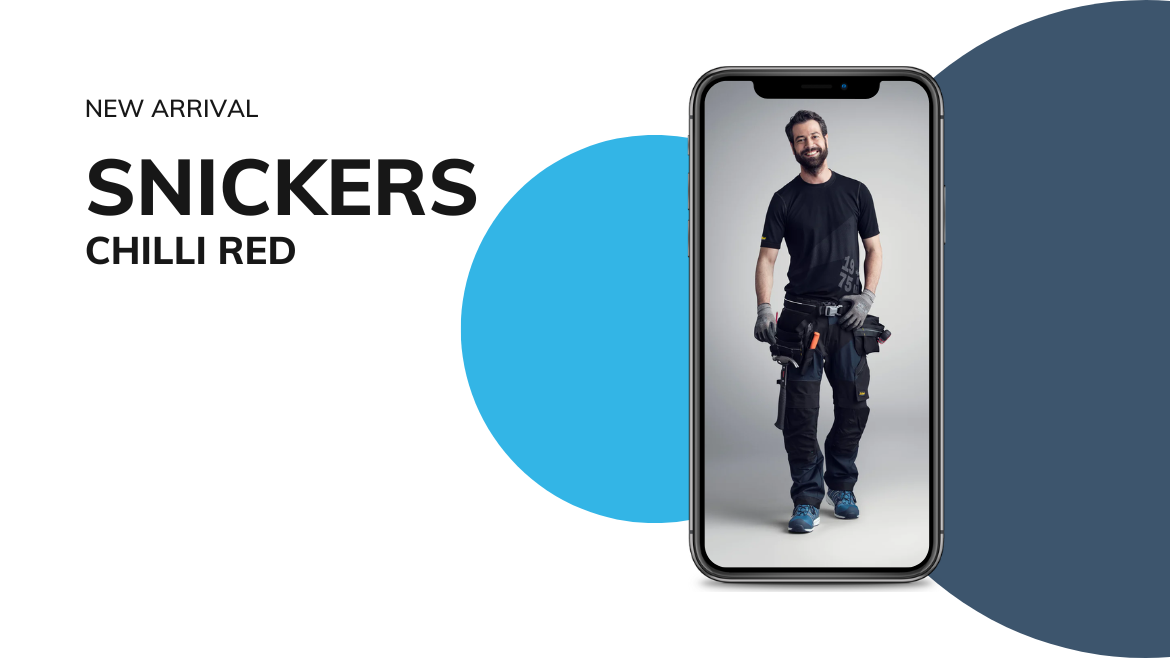 Работен панталон Snickers 6241 в червено вече е наличен!